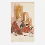 Claes Oldenburg, Fagends Carved in Rock, 1975, offset lithograph in colors