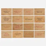 Jenny Holzer, Truisms (sixteen postcards), screenprint on wood