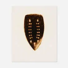 Willie Cole, Untitled (from the Mettlesome + Meddlesome portfolio), 1993, iron-scorched paper