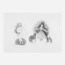 Untitled by Kiki Smith, 2000, etching and aquatint, sold Apr 2024