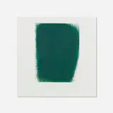 Arnulf Rainer, Untitled (Green), drypoint and etching in colors