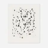 Glenn Ligon, Draft, 2010, etching and aquatint with spitbite, sugarlift, and drypoint on Hahnemühle Copperplate paper