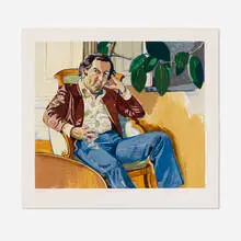 The Accountant by Alice Neel, 1981, lithograph in colors on Arches, sold Apr 2024