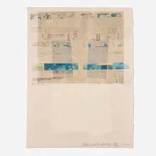 Robert Rauschenberg, Arcade, 1975, offset lithograph in colors with collage