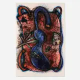 Elizabeth Murray, Blue Body, 1986-87, lithograph in colors on Arches