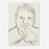 Jimmy Carter (from the Inaugural Impressions portfolio) by Andy Warhol, 1977, screenprint on J. Green paper, sold Apr 2024