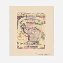 Larry Rivers, Camel, 1980, lithograph in colors