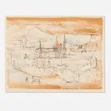 La vieille ville by Zao Wou-ki, 1953, lithograph in colors, sold Apr 2024
