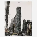 Christo, Allied Chemical Tower, Packed, Project for Number 1, Times Square, New York (from the (Some) Not Realized Projects portfolio)