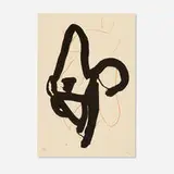 Beau geste III (from the Beau geste suite) by Robert Motherwell, 1989, lithograph in colors, sold Apr 2024