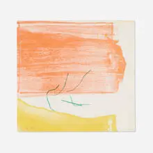 Card by Helen Frankenthaler, 1971, lithograph in colors, sold Apr 2024