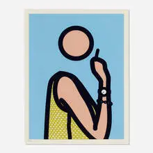 Ruth with Cigarette 2 by Julian Opie, 2005, lambda print on Fujicolour digital archival, sold Apr 2024