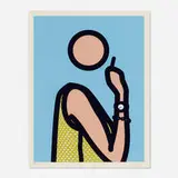 Ruth with Cigarette 2 by Julian Opie, 2005, lambda print on Fujicolour digital archival, sold Apr 2024