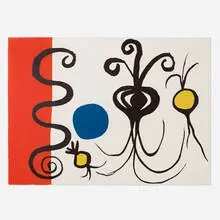 Trois oignons by Alexander Calder, 1965, lithograph in colors, sold Apr 2024