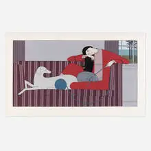 Will Barnet, Interlude, 1982, screenprint in colors