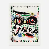 Joan Miró Graphics, Philadelphia Museum of Art exhibtion poster by Joan Miró, 1966, lithograph in colors on Arches, sold Apr 2024