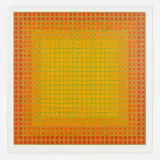 Let It Be Orange by Julian Stanczak, 1981, screenprint in colors, sold Apr 2024