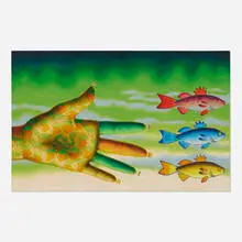 Ed Paschke, Origin, 1995, oil on linen