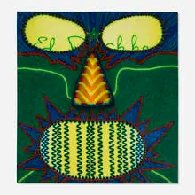 Ed Paschke, Signaturo, 1977, oil on linen