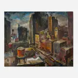 Eve Garrison, Water Tanks, 1934, oil on canvas