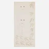 Lee Godie, Untitled (Faces with Leaves), c. 1978, ballpoint pen and paint on canvas