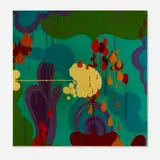Carlos Rolón, Gooply Glop, resin and acrylic on canvas laid to wood