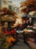 Continental School, UMBRELLAS, giclee on canvas, UMBRELLAS, giclee on canvas