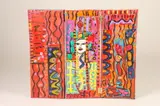 E. Martineau, ABSTRACT: THREE PANEL SCREEN, each signed, Oil on canvas