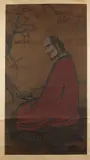 Cui Zizhong, Damo, Ink and color on silk scroll, signed and sealed