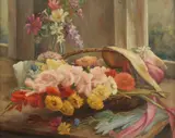 Robert Hunt Whitten, Flowers from the Garden, FLOWERS FROM THE GARDEN, oil on canvas