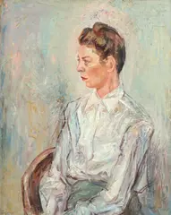 George Russin, Portrait of a Girl, Oil on canvas