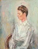 George Russin, Portrait of a Girl, Oil on canvas