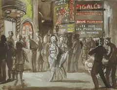 Pigall'S by Joseph Sherly Sheppard, Watercolor, sold Sep 2014
