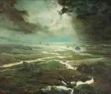 Coastline by American School, Oil on canvas, sold Sep 2014