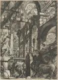 Lion Bas-Relief by Giovanni Battista Piranesi, Etching, sold Sep 2014