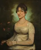 French School, Portrait of Young Woman, PORTRAIT OF YOUNG WOMAN, oil on canvas