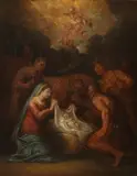 Nativity Scene by Italian School, NATIVITY SCENE, oil on canvas, sold Sep 2014