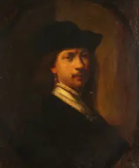 Rembrandt, Portrait of Man in Beret, PORTRAIT OF MAN IN BERET, oil on canvas