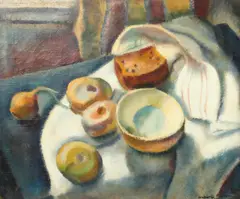 Umberto Romano, Table Top Still Life, Oil on canvas