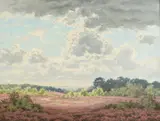 Under a Big Sky by American School, Oil on canvas, sold Sep 2014