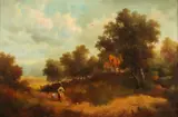 Henry T. Harvey, On the Road, Oil on canvas