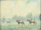 Wallace Nall, Morning Exercise, Oil on canvas