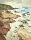 John Cuthbert Hare, Cape Shoreline, Oil on canvas