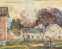 Theodore Van Soelen, New England, Watercolor