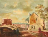 Earl Francis Hofmann, Demolished Building, Oil on canvas