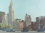 Elliott Kosloff, Madison Square, Oil on canvas