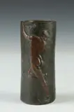 Alfeo Faggi, Female Nude, Cylindrical bronze relief - Height: 5 1/4 in. x 2 1/4 in. circumference