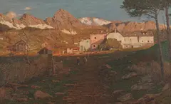 Dante Comelli, Italian Landscape, ITALIAN LANDSCAPE, oil on panel.