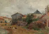 Ferme Dans Les Deux Sevres by Edmond Marie Petitjean, Oil on canvas, sold Sep 2014