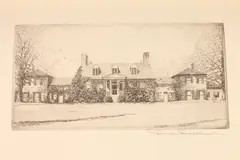 Don Swann, Untitled, COLONIAL AND HISTORIC HOMES OF MARYLAND: VOLUMES I AND II, the two volume set features 100 etchings pencil signed with descriptive text by Don Swann